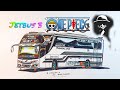 jet bus 3 , bus tunggal jaya "ONE PEACE" Bus telolet basuri , menggambar bus