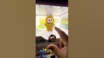 Find The Hidden Key For A Golden Labubu #shorts #clawmachine #arcade #fnaf #labubu