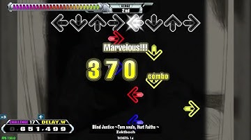【LV17】DDR / Blind Justice ～Torn souls, Hurt Faiths～ - CHALLENGE DOUBLE with handclap