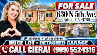 🏡 630 N 5th Ave, Upland, CA 91786 | Huge Lot   Detached Garage!