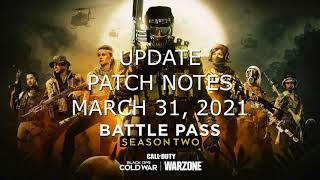 Famous Call of Duty: Warzone Update/Patch Notes March 31, 2021 Net Worth