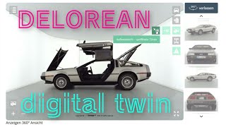 digital twin - Delorean DMC 12 bei TWINNER Car Scanner in Berlin nach Rekord Restaurierung