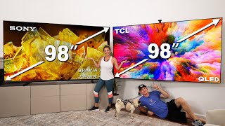 98' Giant TV Showdown - Sony vs TCL