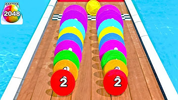 2048 Balls Run Challenge Game - Ball Run 2048 Color Race ! All Levels Gameplay (66-73) android, ios