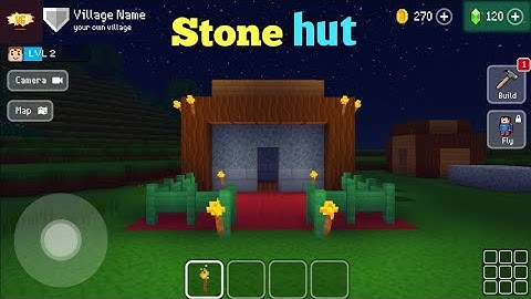 Stone hut | Block Craft 3d .