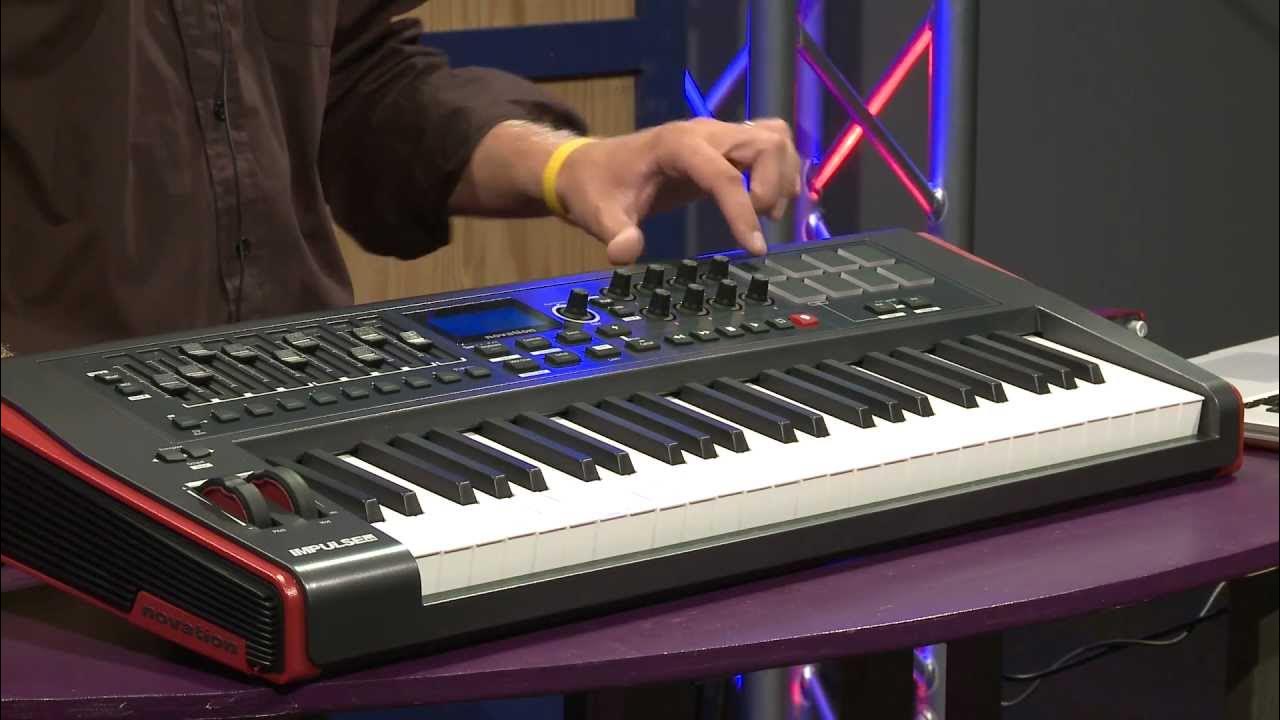 Novation Impulse 61/49/25 Key USB MIDI Controller Keyboard Overview