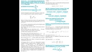 Probability (9E) - Ross. ThEx 7.13, 7.20, 7.23: Conditional Expectation, Covariance, Variance of Sum