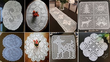 fantastic crochet tablecloth /table runner design ideas