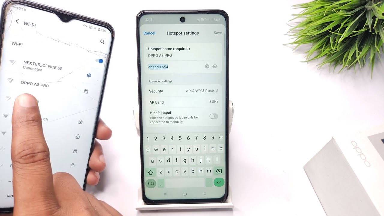 how to hide hotspot in oppo a3x 5g | oppo a3 pro 5g me hotspot connect hidden kaise set kare