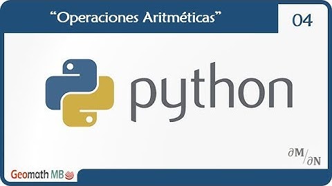 Python. Operaciones Ariméticas