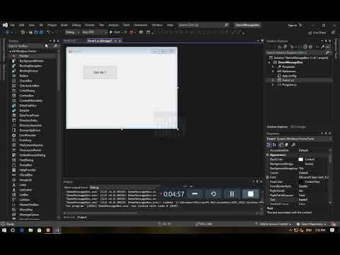 Demo MessageBox, C#, Windows Form