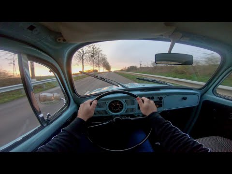 1973 VW Beetle Sunset Drive - POV 4K - GoPro