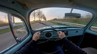 1973 VW Beetle Sunset Drive - POV 4K - GoPro