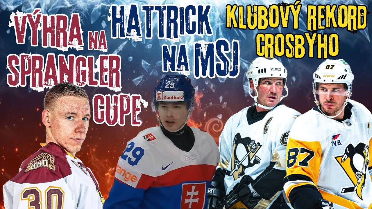 Chrenkov hattrick na MSJ, Gajan vychytal výhru na Sprangler Cupe, Crosby prekonal rekord Pittsburghu