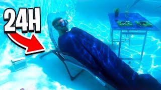 VIVRE 24H SOUS L'EAU DANS MA PISCINE !