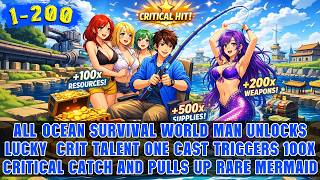 🔥All-Ocean Survival World Man Awakens “Luck Crit” Talent, Making Every Day Resources Explode 100x! screenshot 3