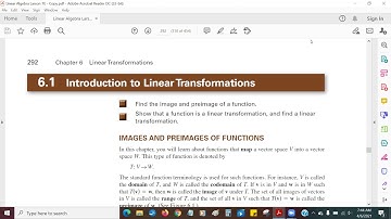 6.1 pt1 Linear Transformations