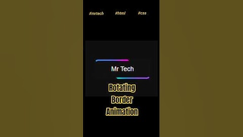 ✨How to Create a Rotating Border Button using HTML & CSS | Pure CSS Hover Effect ✨ #coding  #shorts