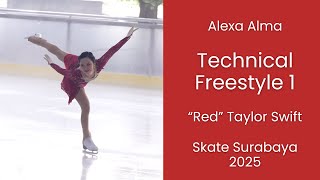 ISI Technical Freestyle 1 (Figure Skating Competition) |🥇 Gold Medal | Skate Surabaya 2025 | 