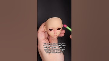 Enkele tips voor het opnieuw verven en face-ups van poppen #repaint #bjdfaceup