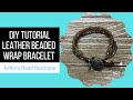 FACEBOOK LIVE FROM THE GREAT BEAD EXTRAVAGANZA! Learn how to make this trendy leather bracelet.