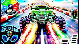 Mega Ramp Monster Car Racing 3D - Extreme Car Stunts -Android Gamepla #viral #monster truck screenshot 2