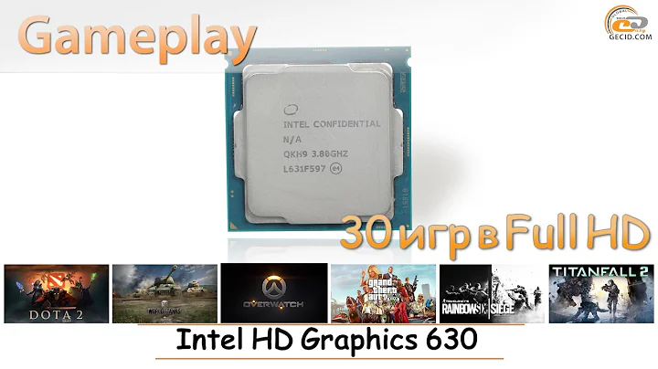 ¡Prueba de rendimiento de Intel HD Graphics 630 en 30 juegos con Intel Core i5-7600K!