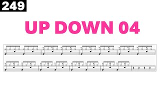 Drum Lesson 249 - Up Down 04 (Aula de Bateria - Up Down 04)