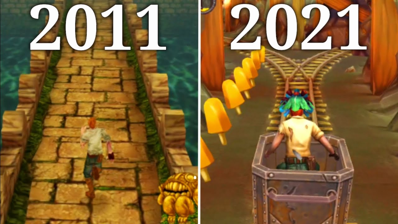 Evolution of Temple Run Games 2011-2021 