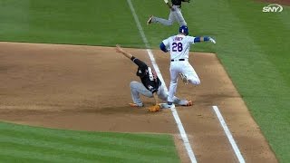 MIA@NYM: Loney gets to first, call confirmed