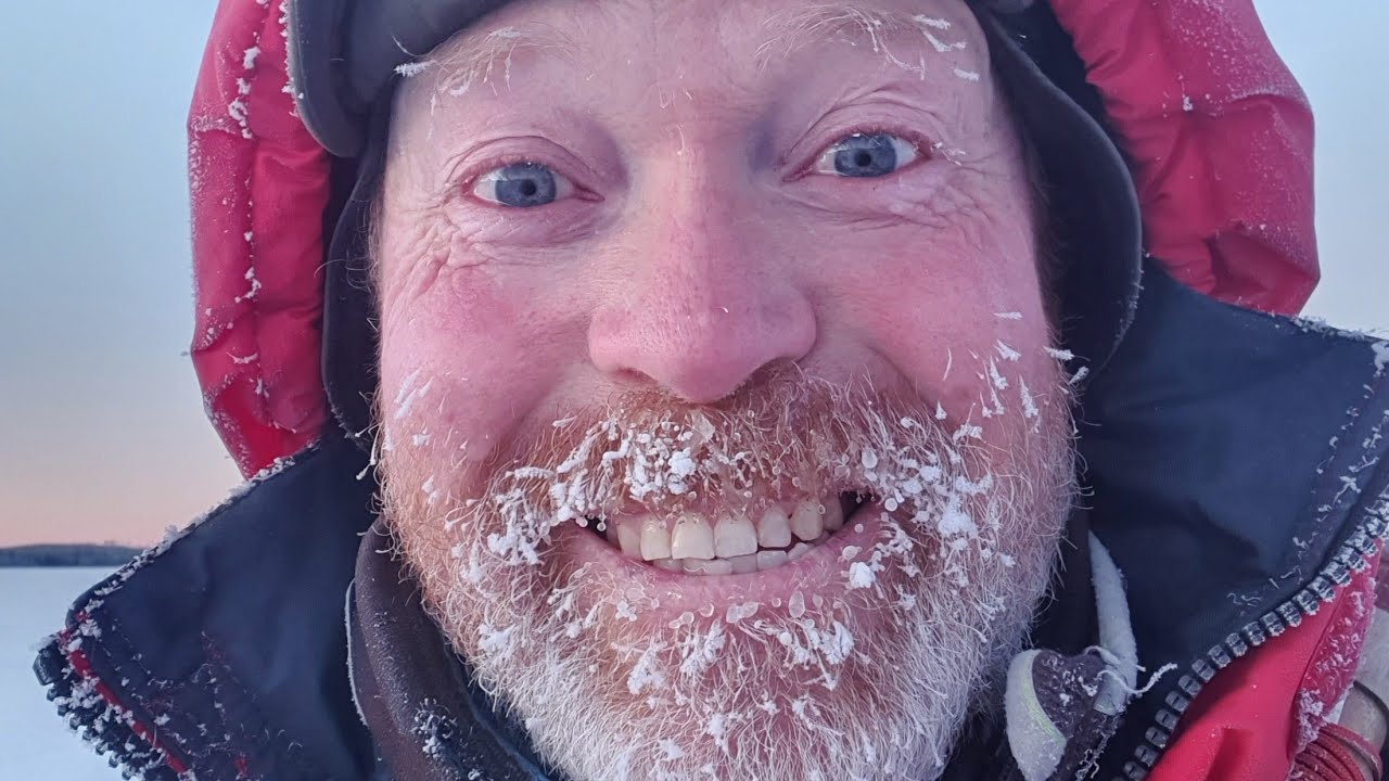 Kall men fin dag på Busjön 260204