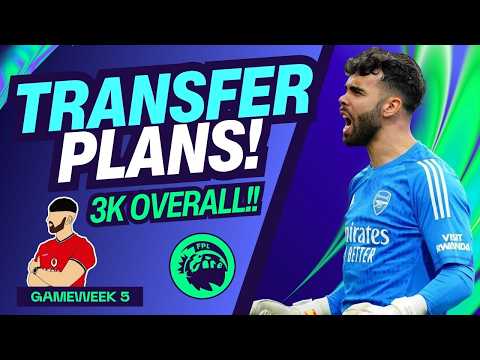 MY FPL GW5 TRANSFER PLANS | 3K OVERALL! 🌎 | WILDCARD SUCCESS! 🥳 | Fantasy Premier League 26/27