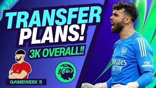 MY FPL GW5 TRANSFER PLANS | 3K OVERALL! 🌎 | WILDCARD SUCCESS! 🥳 | Fantasy Premier League 26/27