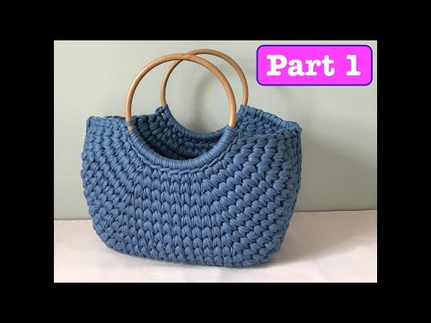 Crochet Backpack, Step by Step, Tutorial - PART 1 