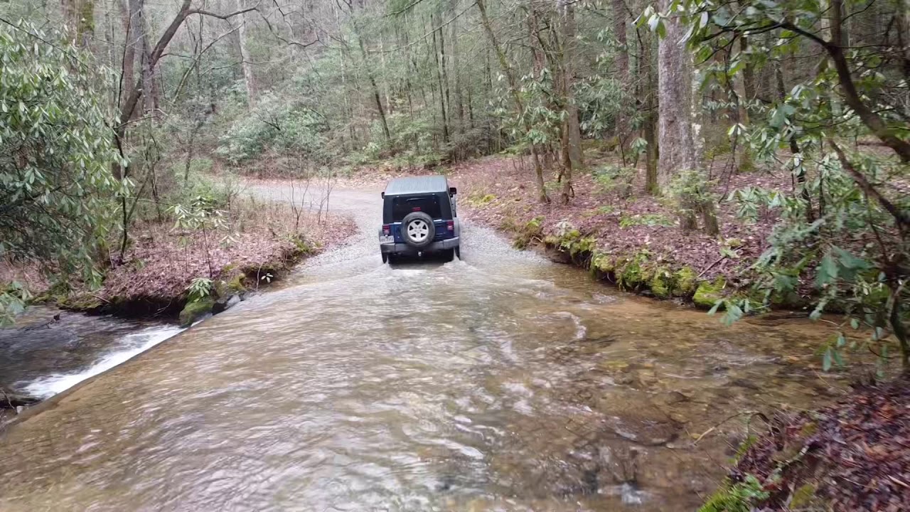 Drone shots of Raven Cliff Falls North Georgia