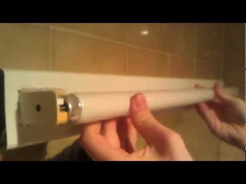Arreglar luz fluorescente instalar el cebador youtube Fluorescente led embellecedor