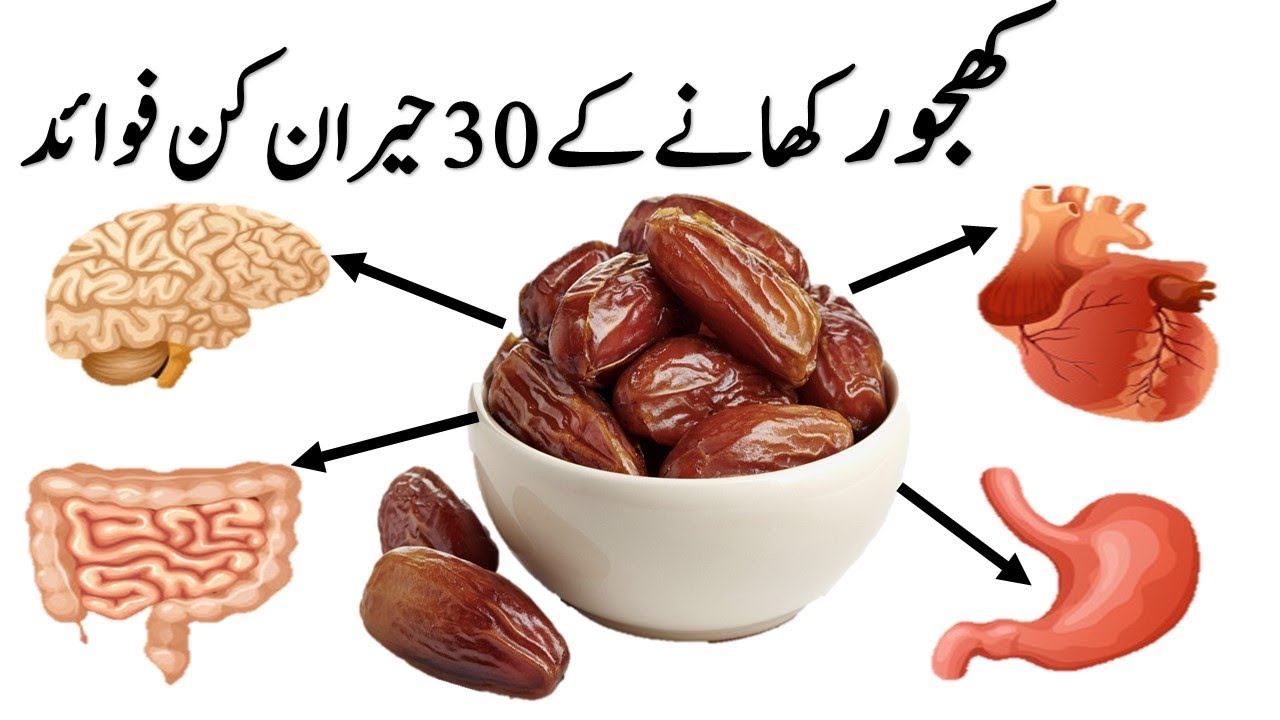 30 Amazing Health Benefits of Dates (Urdu/Hindi) Khajoor ke 30 Hairan