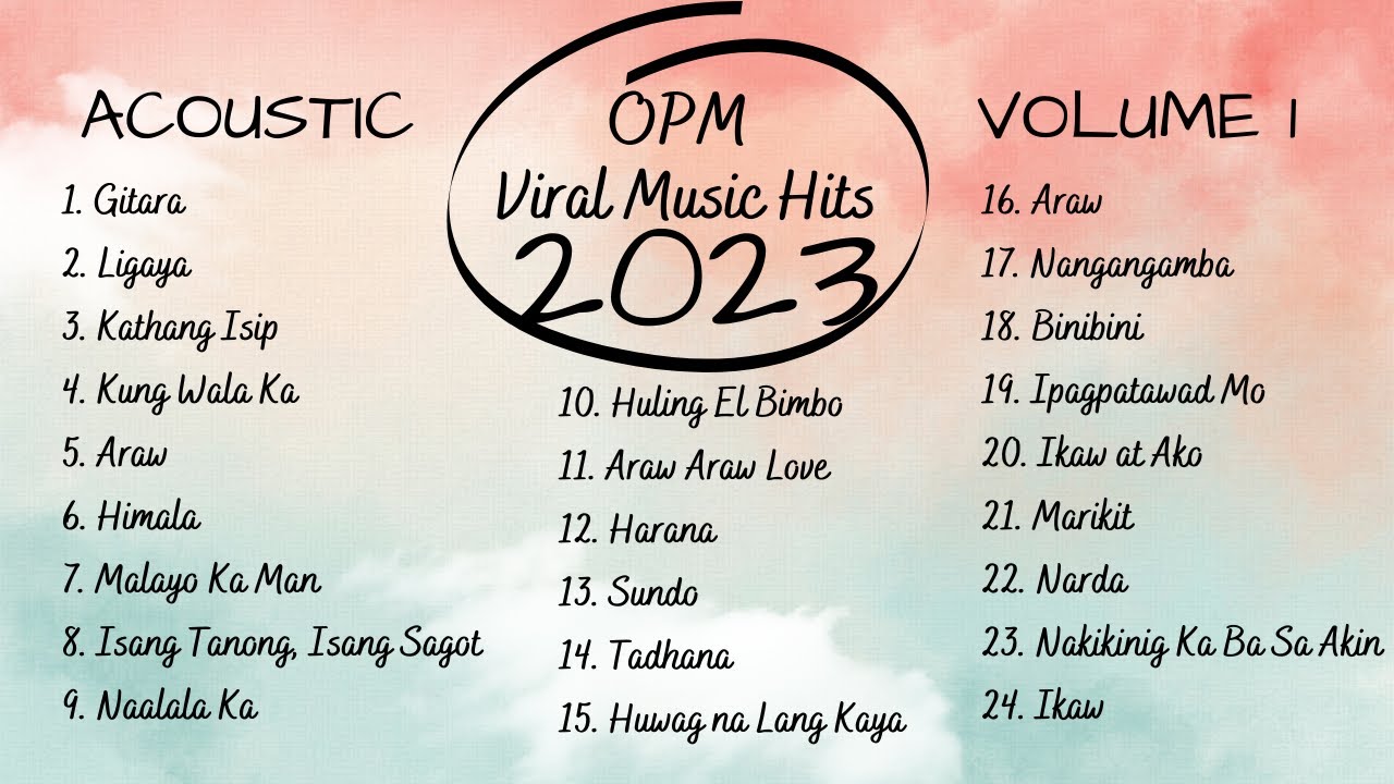 ⁣🎸 OPM Viral Acoustic Top Songs and Artists You Should Listen To - Philippines Playlist 2023 Volume 1