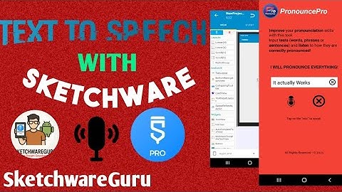 CREATE A TEXT TO SPEECH APP WITH SKETCHWARE | The Easy Way