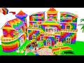 60 Days Of They re Lived Build Mega Mansion Have Triple Circle Tower With Double Giant Water Slides