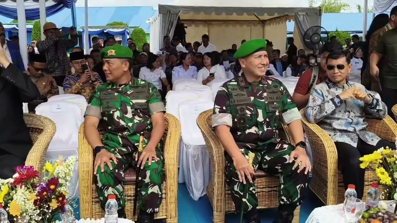 Danbrigif 36/Hm Danyonif tp 901/sg.Menghadiri acarapenganugrahagelar pahlawan tuan rondahaim Saragih