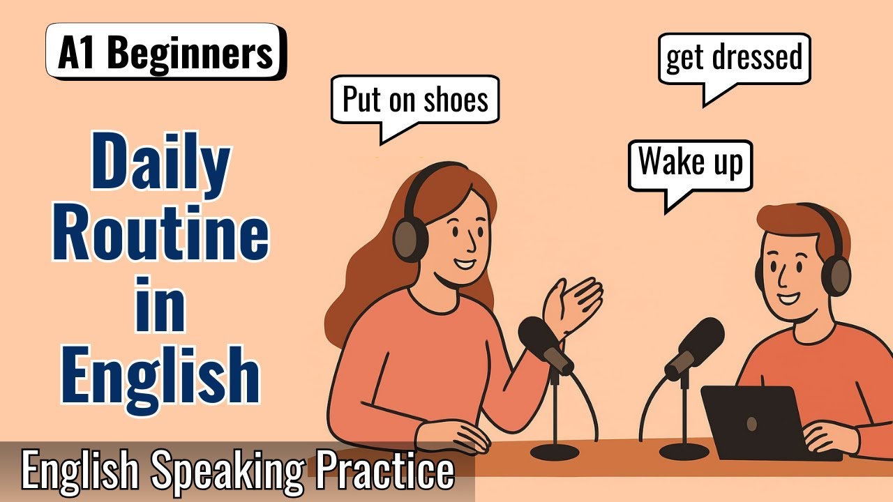 Daily Routine in English | Talk About Your Day | English for Beginners ...