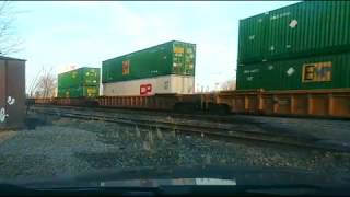 Live Quadruple Train Meet KCS CP NS CSX