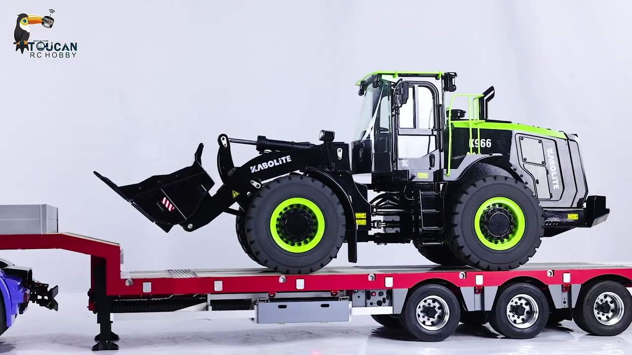 1/14 Metal 3-Axle CNC Trailer for RC Tractor Truck Cars Remote