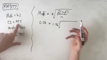 MM377 Maths Methods Fortify Study Guide - "Finding sample proportion based on margin of error"