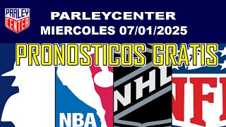 NFL, NHL, and NBA Predictions for Today - Wednesday, January 7, 2026 🔥Free Parlay🔥