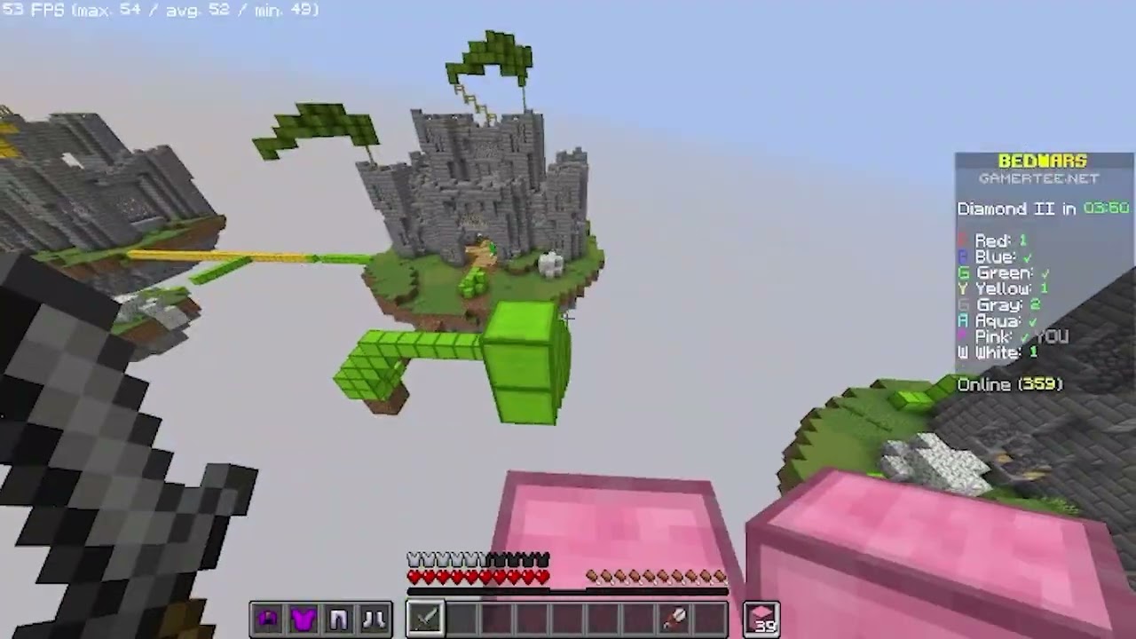 Bedwars but with low ping | Fails | GamerTee