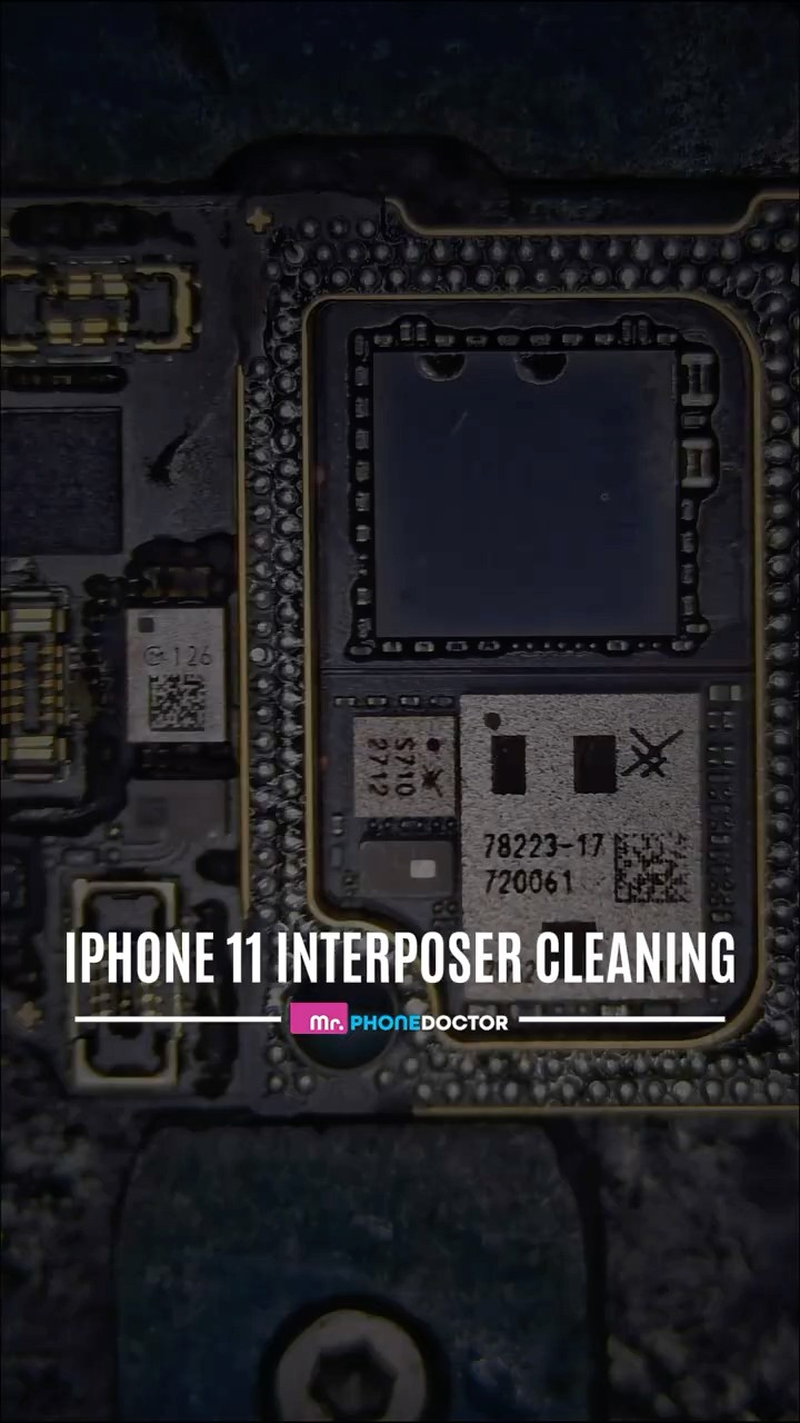 Deep Cleaned iPhone 11 interposer the right way - YouTube