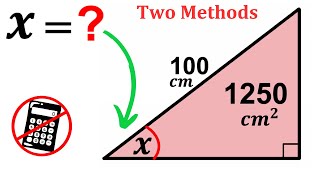 Can you find the angle X? | (Calculators Not Allowed) |#math #maths | #geometry