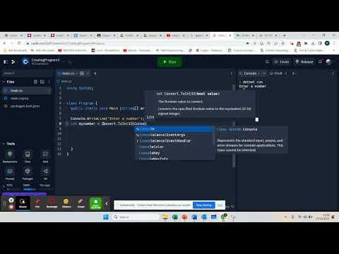 Lesson 4 -  C# - Input & Conversion & Math